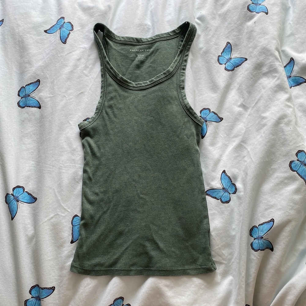 Green American Eagle tank top